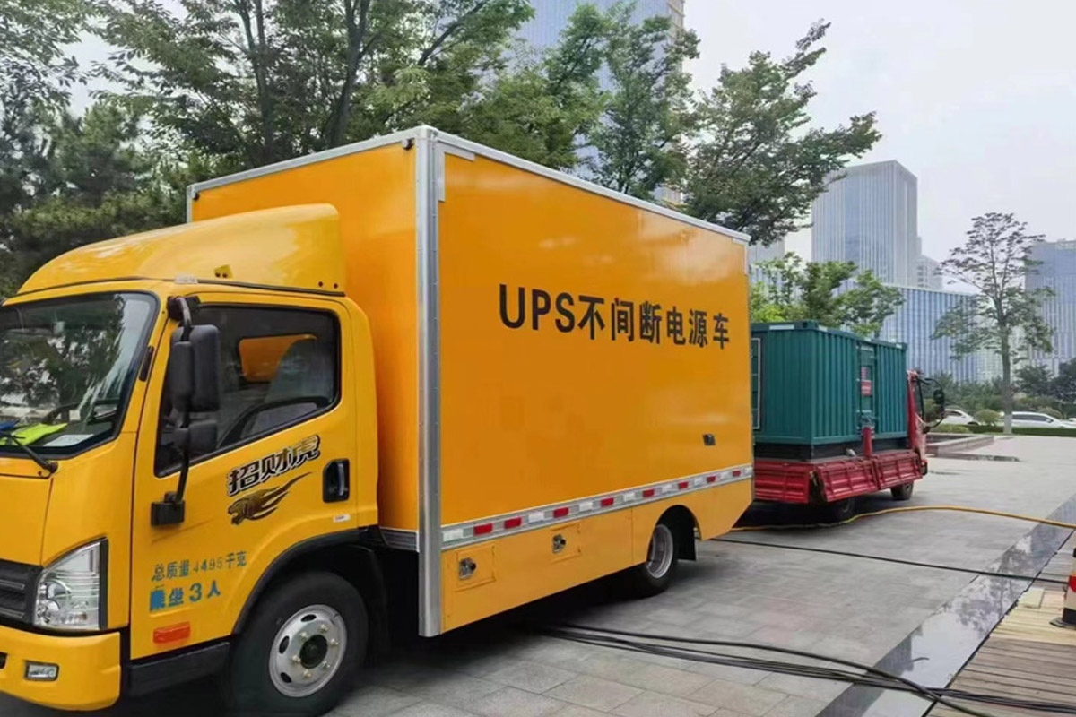 海南发电机租赁施工现场
